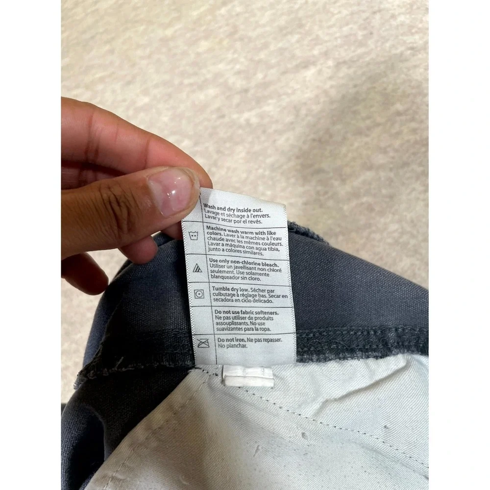 Carhartt Relaxed Fit Full Swing Carpenter Work Pants Mens 40x34 Gray Cotton Logo